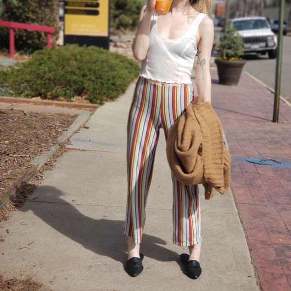 Urban Outfitters Rainbow Stripe Pant Xs 